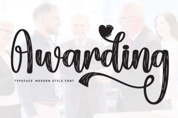 Awarding: A Timeless Handwritten Font for Authentic Design