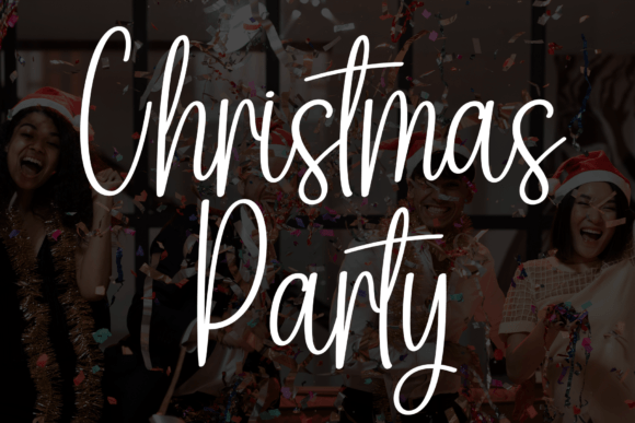 Christmas Party Font: A Handwritten Typeface for Timeless Designs