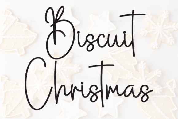 Discover the Festive Charm of the Biscuit Christmas Font