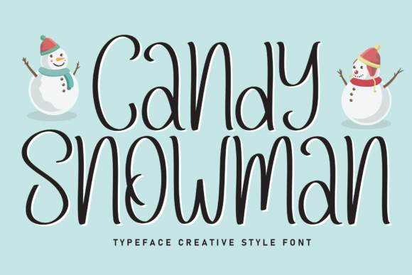 Discover the Warmth of Candy Snowman: A Font for Inviting Designs