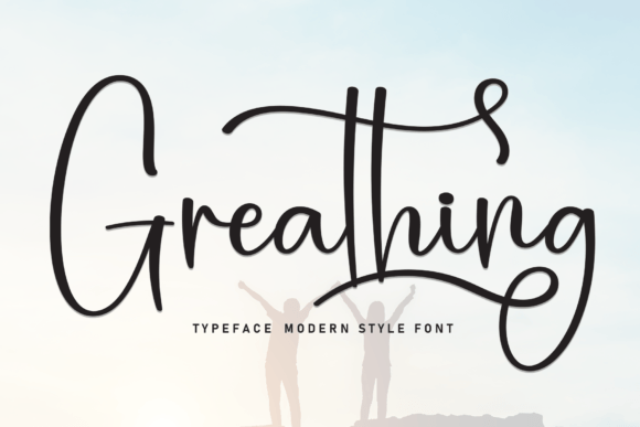 Greathing: A Sweet and Friendly Handwritten Font for Creative Projects