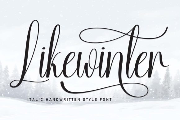 Likewinter: A Flowing Handwritten Font for Elegant Design