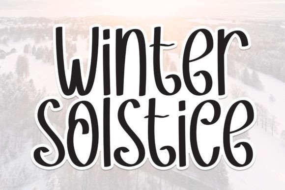 Winter Solstice: A Handwritten Font for Elegant Design