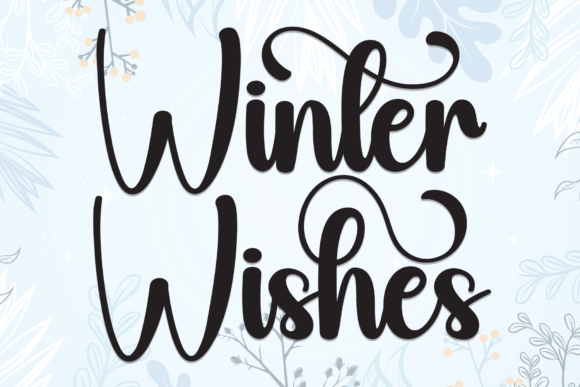 Winter Wishes: A Handwritten Font for Timeless Design